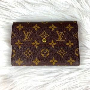 LV monogram large wallet